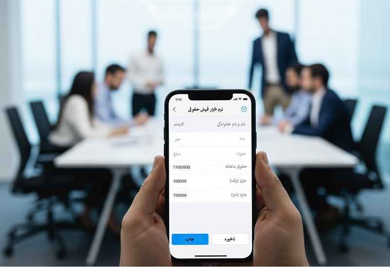 دسترسی آسان کارمندان به فیش حقوقی از طریق اپلیکیشن موبایل