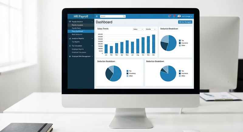داشبورد مدیریتی قدرتمند برای تحلیل دقیق دادههای حقوق و دستمزد