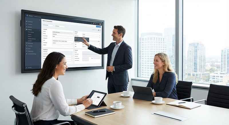 تصویری از یک جلسه فروش مشاورهای