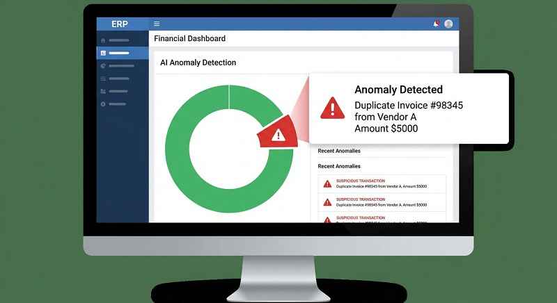 داشبورد مالی با قابلیت شناسایی ناهنجاری (Anomaly Detection)