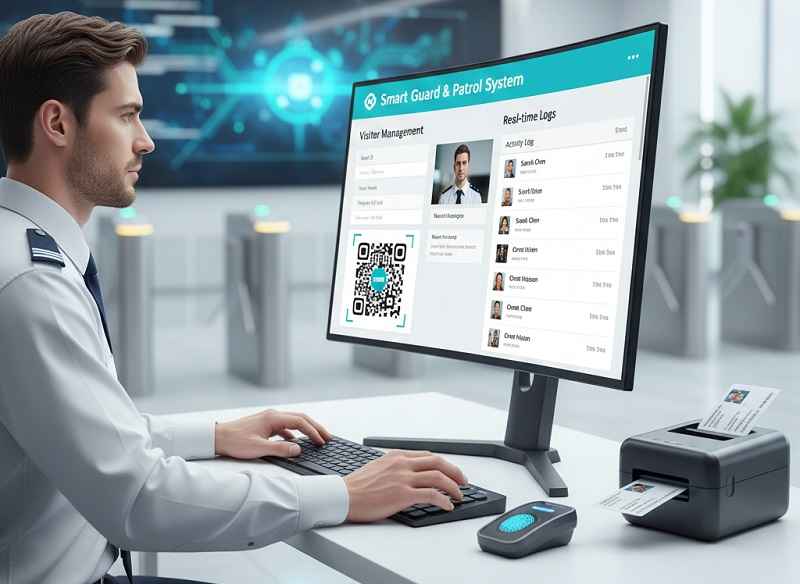 واسط کاربری مدرن برای ثبت ورود و خروج هوشمند 