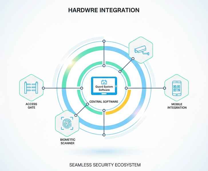 یکپارچگی سیستم نگهبانی با تجهیزات سخت‌افزاری 