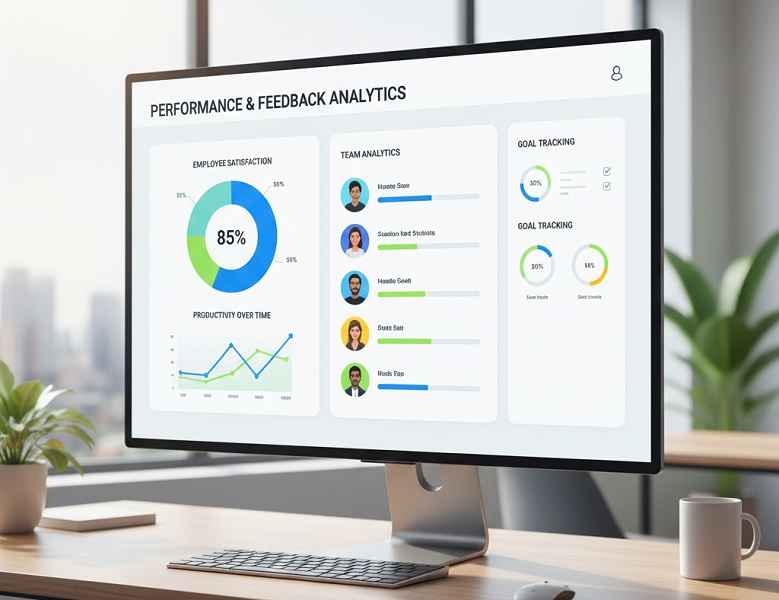 داشبورد تحلیل رضایت و عملکرد پرسنل 