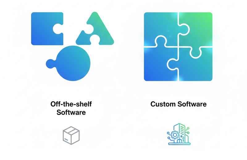 تفاوت ساختاری نرمافزار اختصاصی و آماده